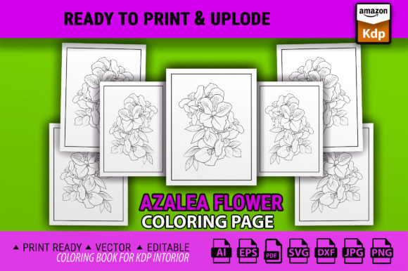An Azalea Coloring Page: A Crafter's Review for Graphics & Projects