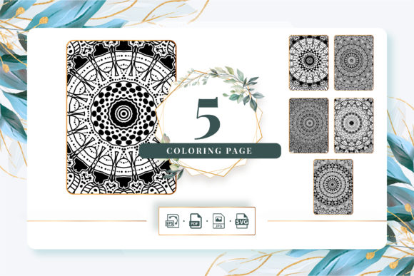Coloring Pages Bundle KDP Pack 252: Graphics & Amp Review