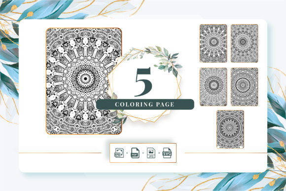Coloring Pages Bundle KDP Pack 255: Graphics & Amp Review