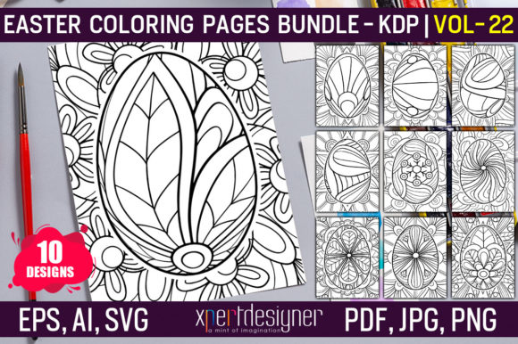 Easter Coloring Pages Vol 22: Graphics Amp Review