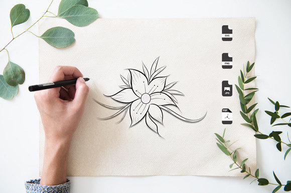 Evaluating a Vintage Floral Graphic Asset for Client Design Projects