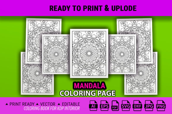 Floral Mandala Coloring Page for Adult: An Embroidery Designer’s Take