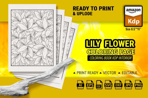 Lily Flower Coloring Pages for Adult Kdp: A Designer’s Review