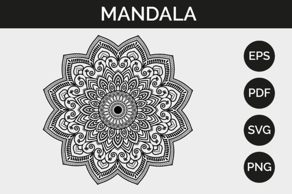 Mandala Coloring Pages Book: Graphics & Coloring Pages Amp