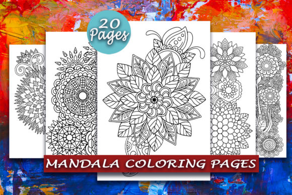 Mandala Coloring Pages Bundle: Graphics & Coloring Pages Amp Review