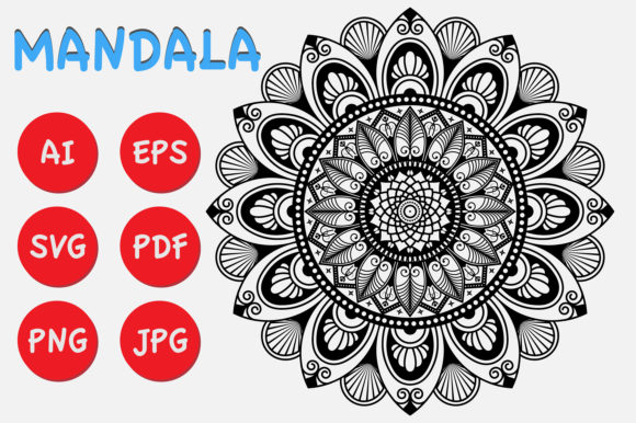 Mandala Graphics & Coloring Pages Amp: Adult Vol 1